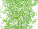 Бисер Япония MIYUKI Delica цилиндрический 11/0 5г DB-0274 зеленый лайм с цветной линией