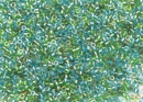 Бисер Япония MIYUKI Delica цилиндрический 11/0 5г DB-0984 смесь аква-бирюзового цвета с цветной линией