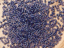 Бисер Япония MIYUKI Delica цилиндрический 11/0 5г DB-0278 темно-синий с цветной линией блестящий