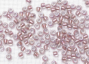 Бисер Япония круглый 11/0 10г 0267 хрусталь/розовое золото, окрашенный изнутри